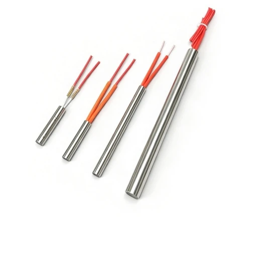 Cartridge heaters with external leads